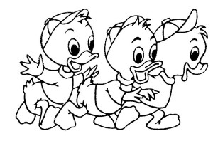 sobrinos donald para colorear disney