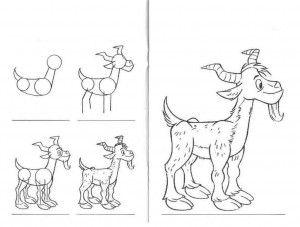 como dibujar cabra