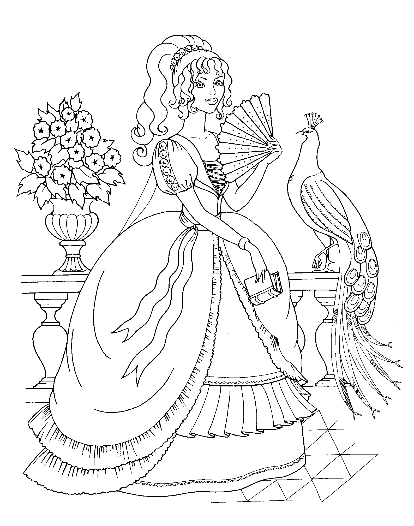 dibujos para colorear de las princesas