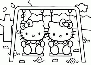 dibujos para colorear hello kitty
