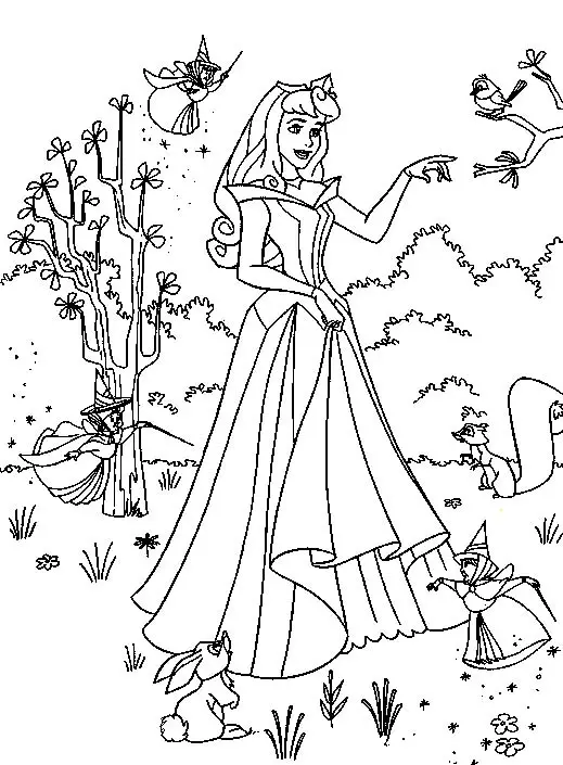 dibujos para colorear princesas