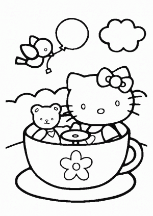 hello kitty para pintar