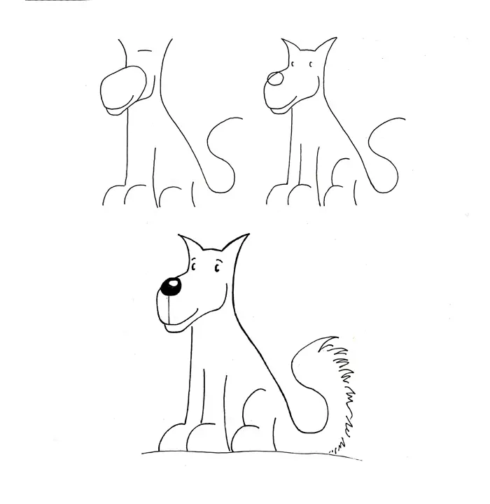 perritos para dibujar