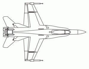 aviones para colorear