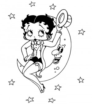 betty boop colorear