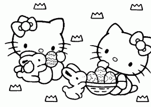 colorear a hello kitty