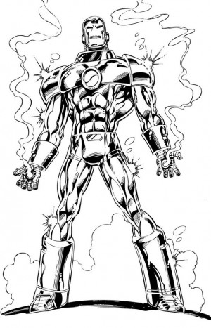 colorear iron man