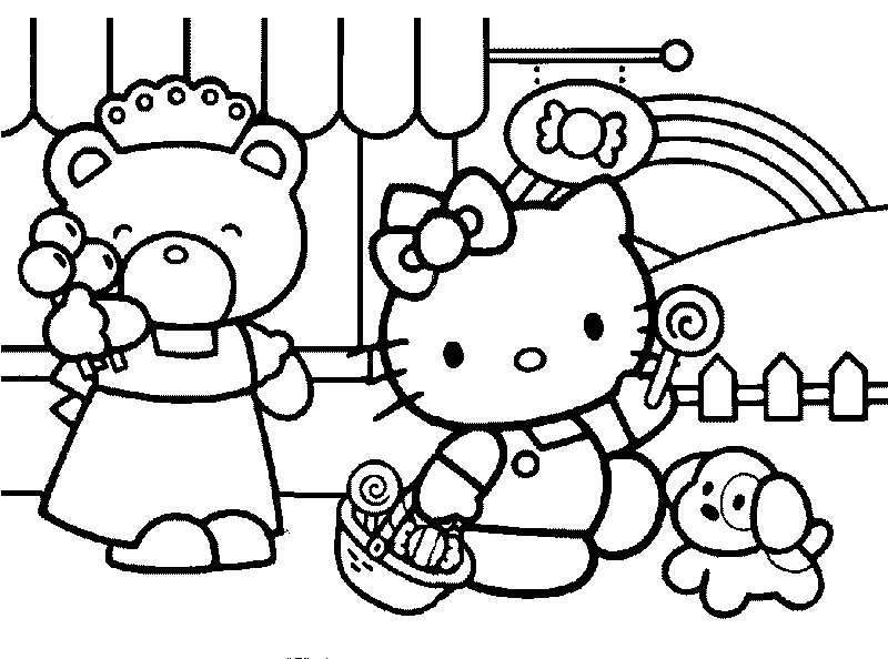 colorear online hello kitty