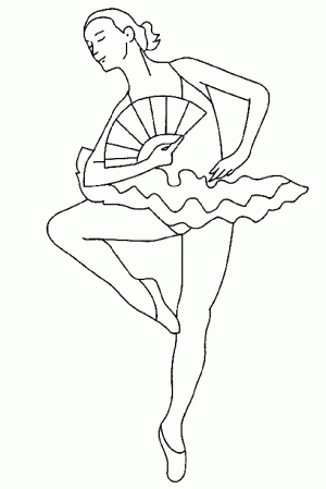 dibujo de bailarina para colorear