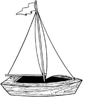 dibujo de barco para colorear