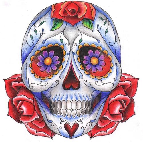 Calaveras para colorear, pintar e imprimir