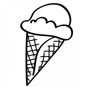 dibujo de helado para colorear