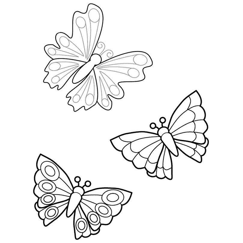 dibujo de mariposa para colorear