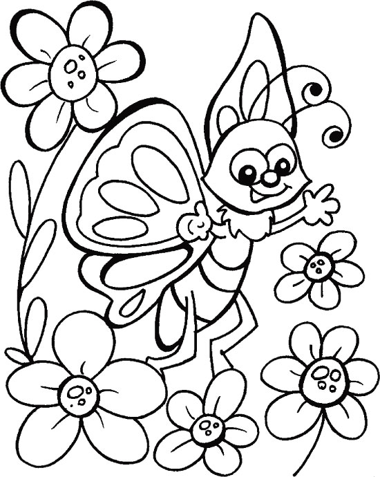 dibujo de mariposas para colorear