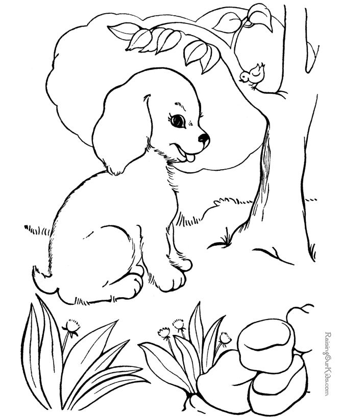 dibujo de perros para colorear