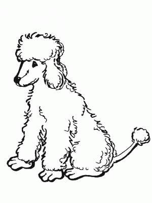 dibujo de un perro para colorear