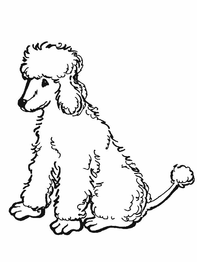 dibujo de un perro para colorear