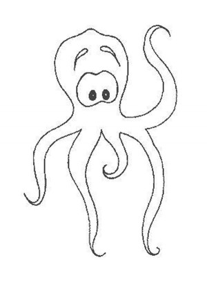 dibujo de un pulpo para colorear