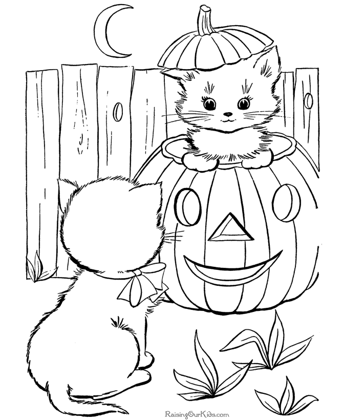 dibujo para colorear de halloween