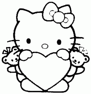 dibujos colorear hello kitty