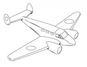 dibujos de aviones para imprimir