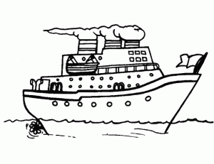 dibujos de barcos para colorear