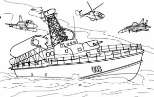 dibujos de barcos para pintar