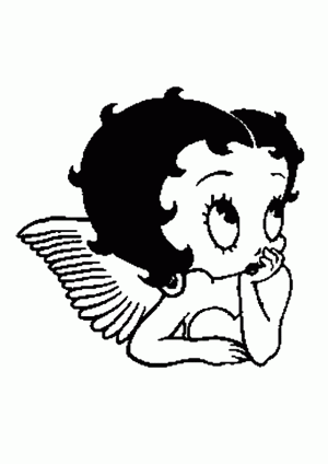 dibujos de betty boop para colorear