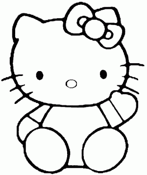dibujos de hello kitty para colorear e imprimir