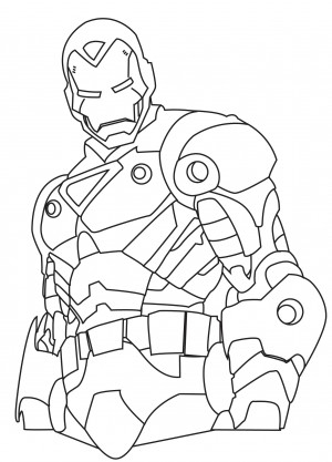 dibujos de iron man para imprimir