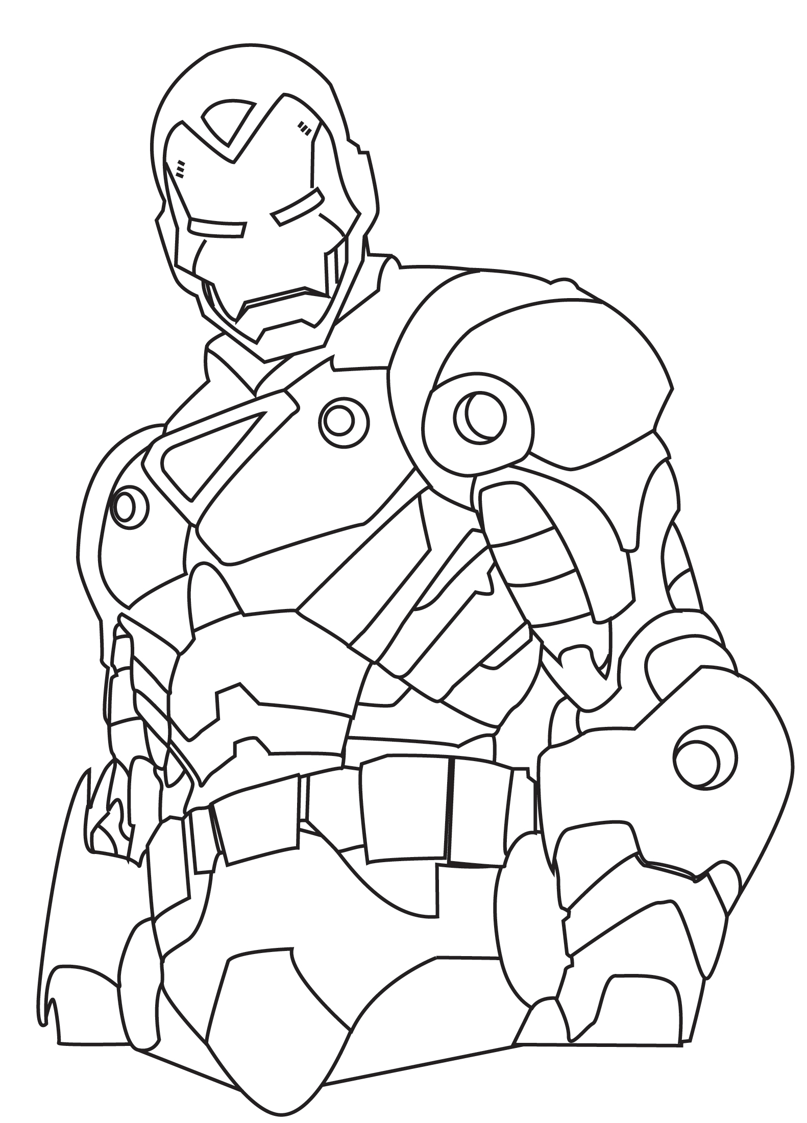 dibujos de iron man para imprimir