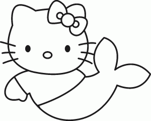dibujos de la hello kitty para colorear