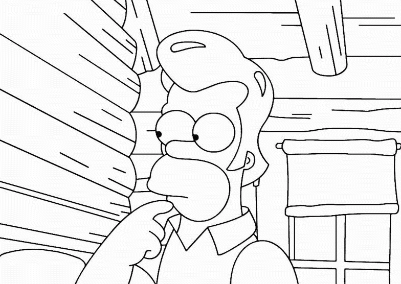 dibujos de los simpsons para colorear