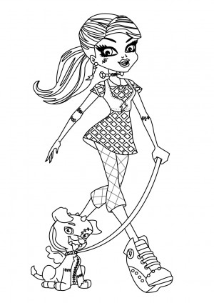 dibujos de monster high para colorear