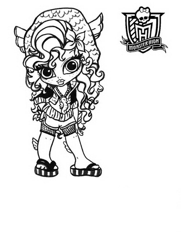 dibujos de monster high para imprimir y colorear