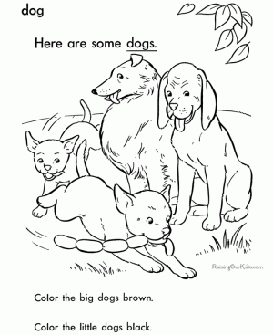 dibujos de perritos para imprimir