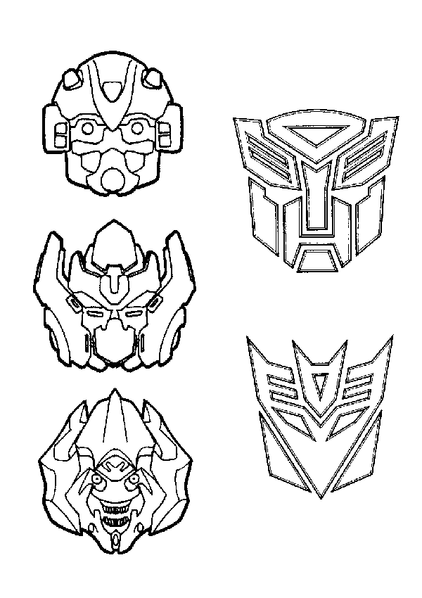 dibujos de transformers para imprimir