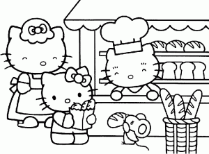 dibujos hello kitty para imprimir