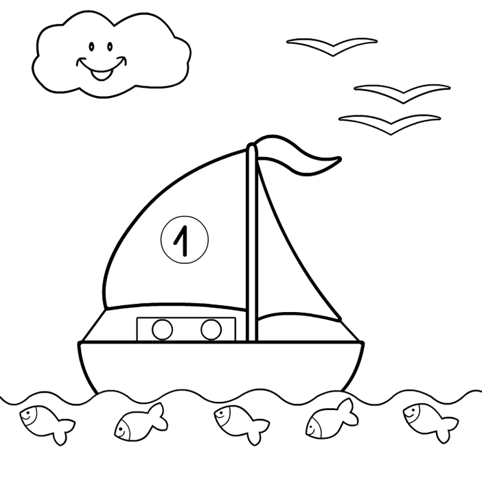 dibujos para colorear barcos
