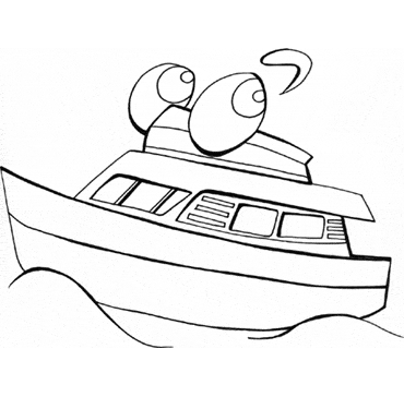 dibujos para colorear de barcos