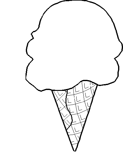dibujos para colorear de helados