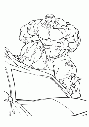 dibujos para colorear de hulk