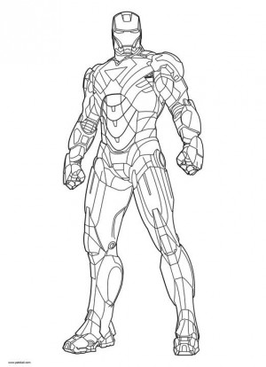 dibujos para colorear de iron man 2