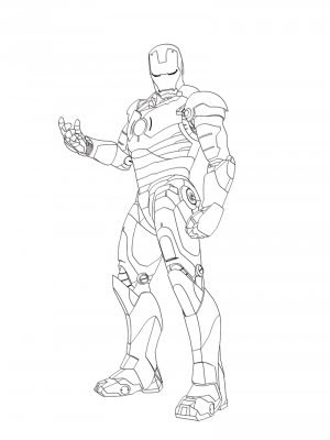 dibujos para colorear de iron man