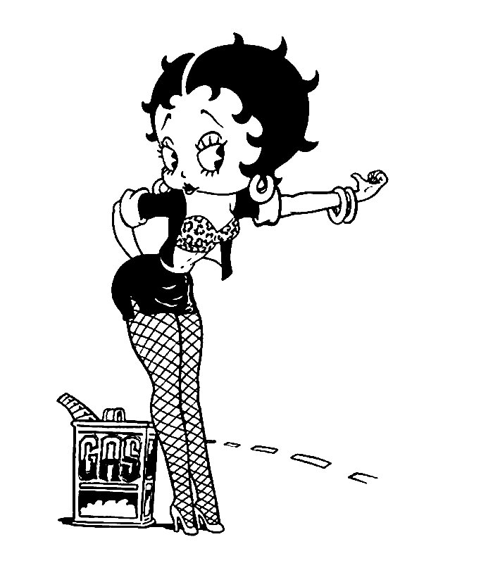 dibujos para colorear de la betty boop