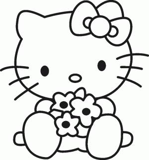 dibujos para colorear de la hello kitty