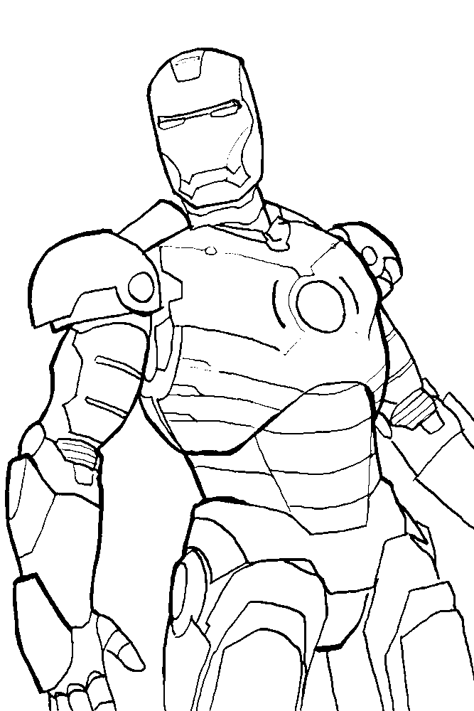 dibujos para colorear iron man