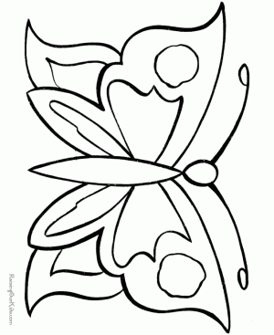 dibujos para colorear mariposa