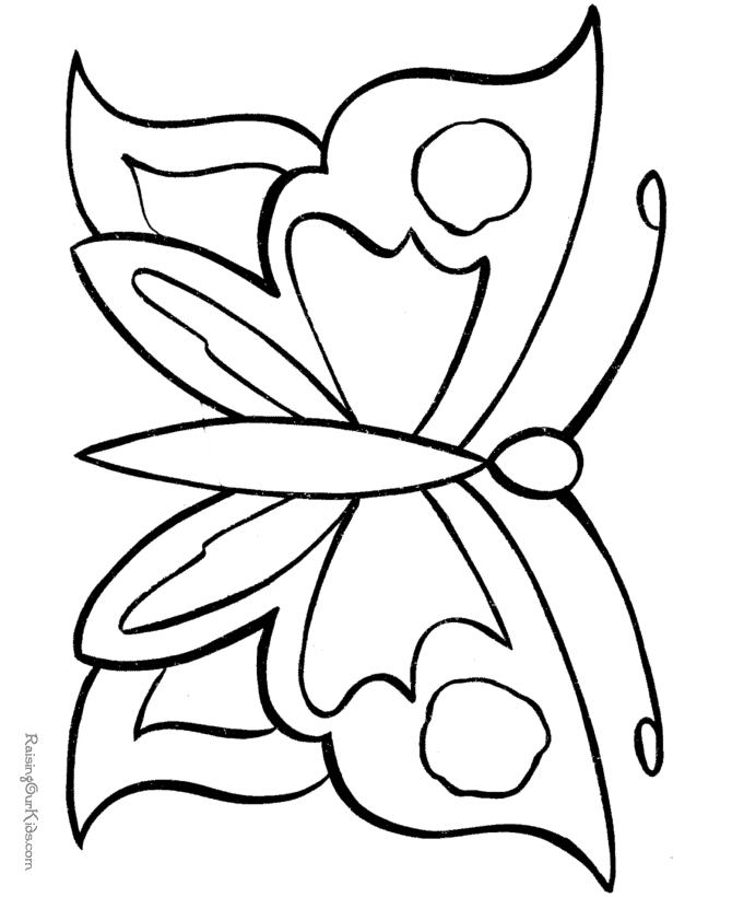 dibujos para colorear mariposa