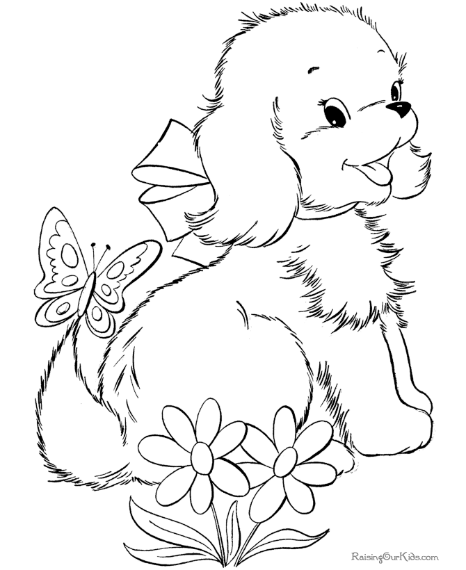 dibujos para colorear perro
